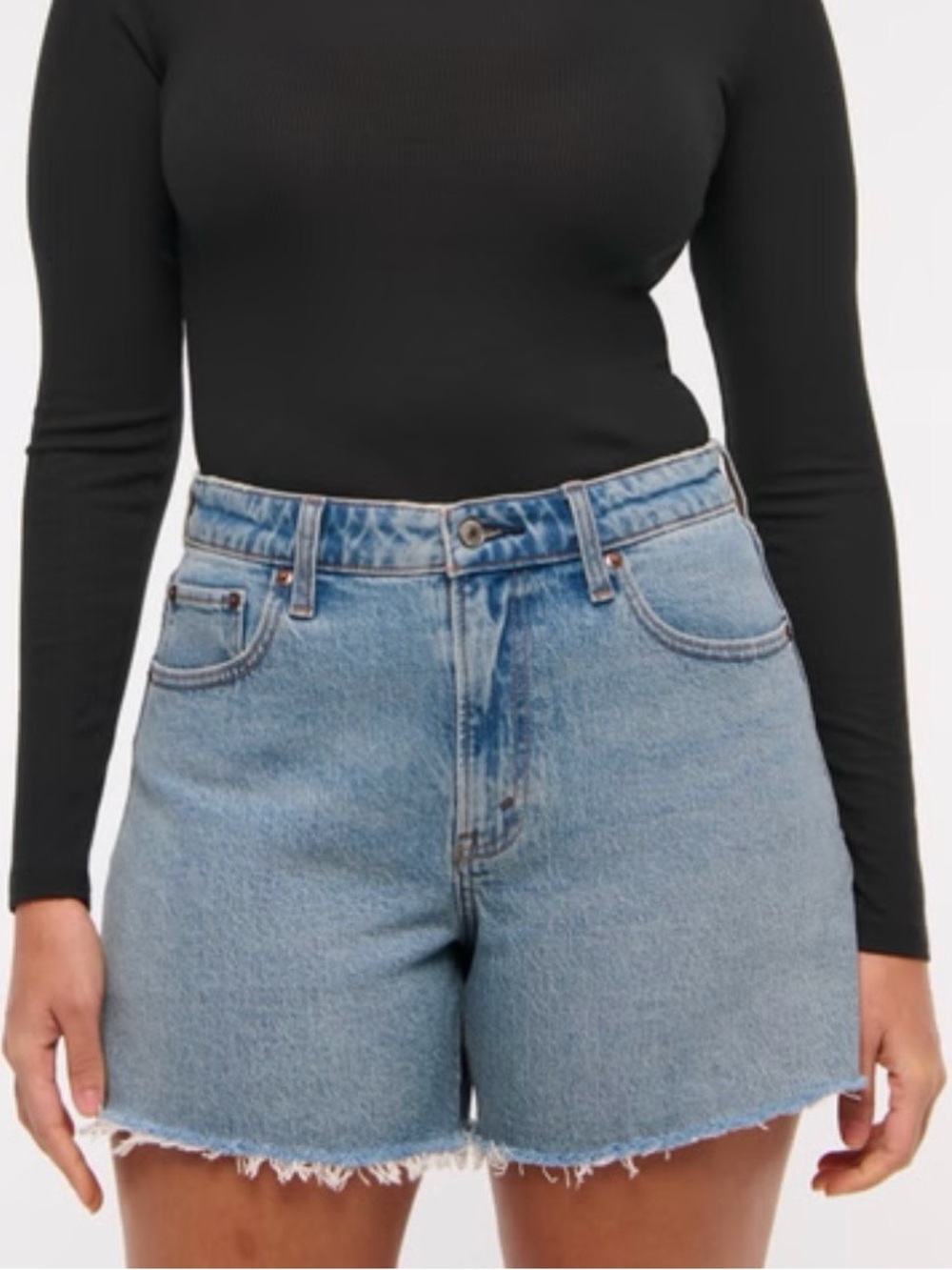 Abercrombie & Fitch Light Blue Denim Jean Shorts
